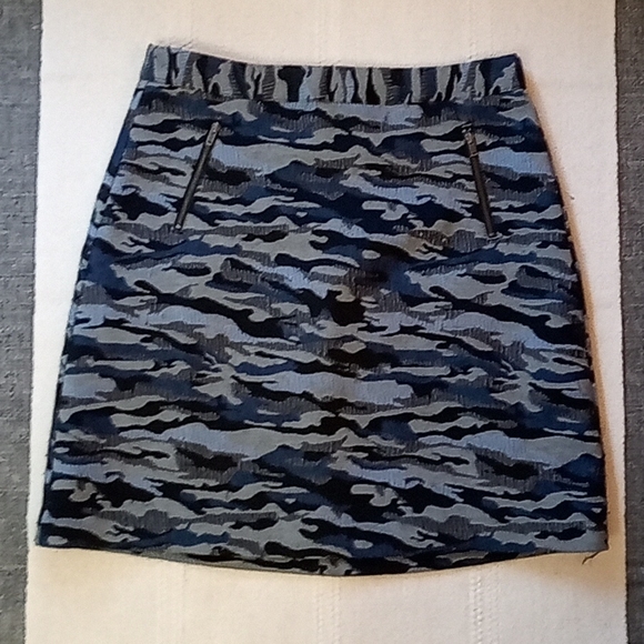 Halogen Dresses & Skirts - Blue camo A-line skirt